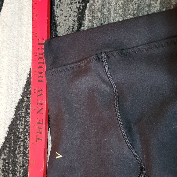 VICTORIA SECRET 2020 BLACK MESH CRISS-CROSS HIGH-WAISTED LEGGINGS - Picture 9 of 15